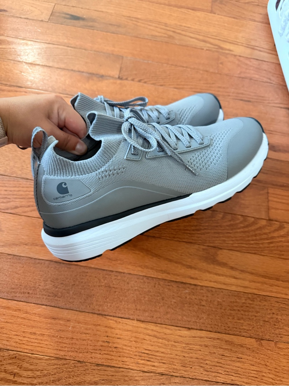 Like New Gray Carhartt Haslett Knit Shoe women’s size 10